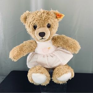 STEIFF Sleep Well Musical Lullaby Teddy Bear in Pink Dress